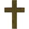 Ekena Millwork 12"W x 16"H x 3/4"D Vintage Farmhouse Cross, Barnwood Decor Collection, Restoration Green DECR012X016X0750CRSGR - alternate 5